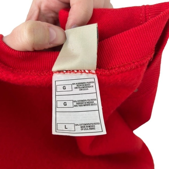 Vintage 90’s Cactus Sweatshirt Rhinestone Butterflies Full Zip Red Large - Picture 11 of 11